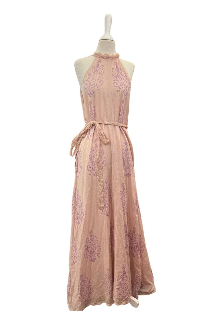 VESTIDO MAXI GREEK LACEY ELFIN PINK