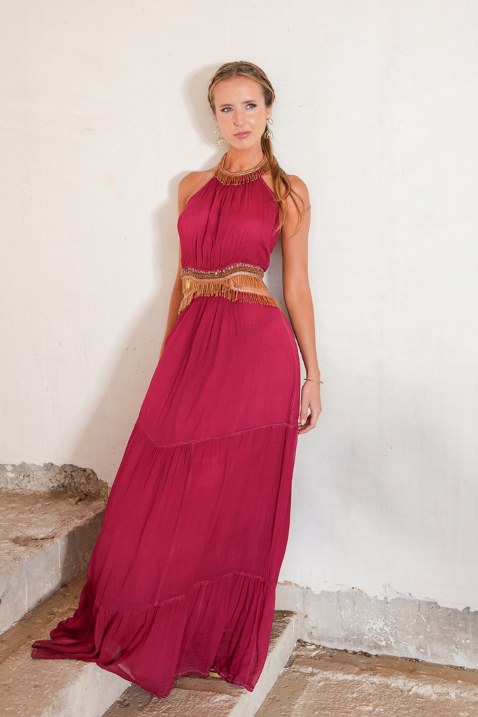 VESTIDO NETRA MAXI BURDEO