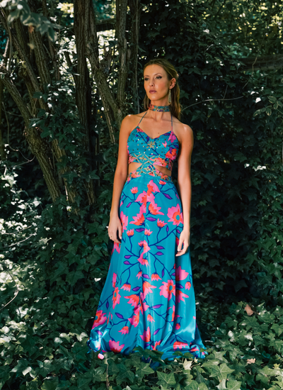 VESTIDO MAXI BANI VIBRANT FLOWER