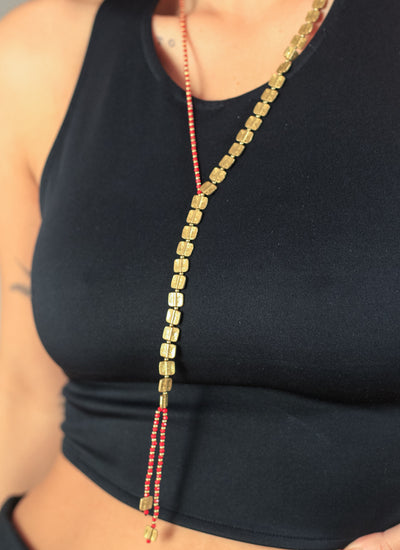 ADA GOLD/RED NECKLACE