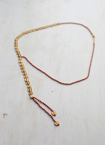 ADA GOLD/RED NECKLACE