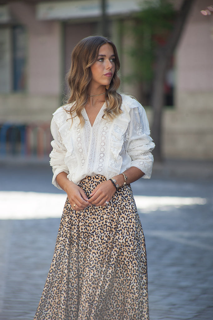 BLUSA SPRING FRILL BLANCO