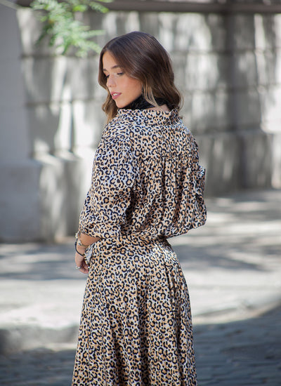 BLUSA RUSH ANIMAL PRINT CAFÉ