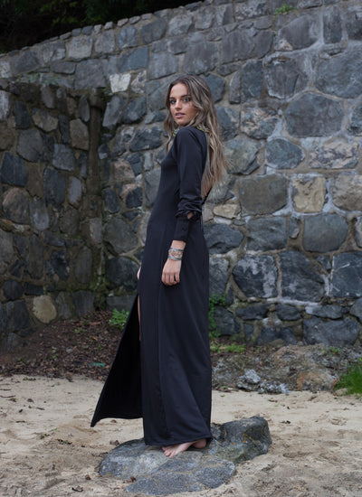 MEERA BLACK MAXI DRESS