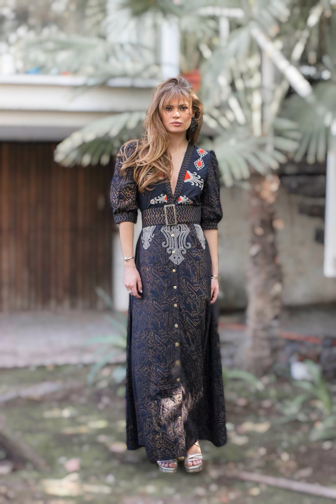 VESTIDO VALENTINA MAXI NEGRO