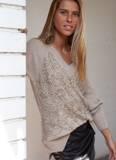 SWEATER CAMIL LIGHT BROWN